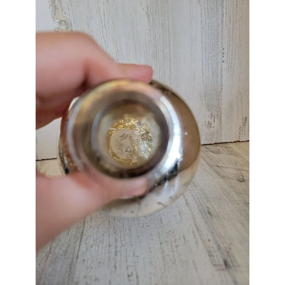 Halloween‎ decorative silver skull poison bottle rustic glass home decor